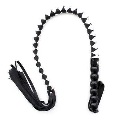 Beaded Handle Woven BDSM Whips