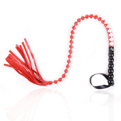 Beaded Handle Woven BDSM Whips