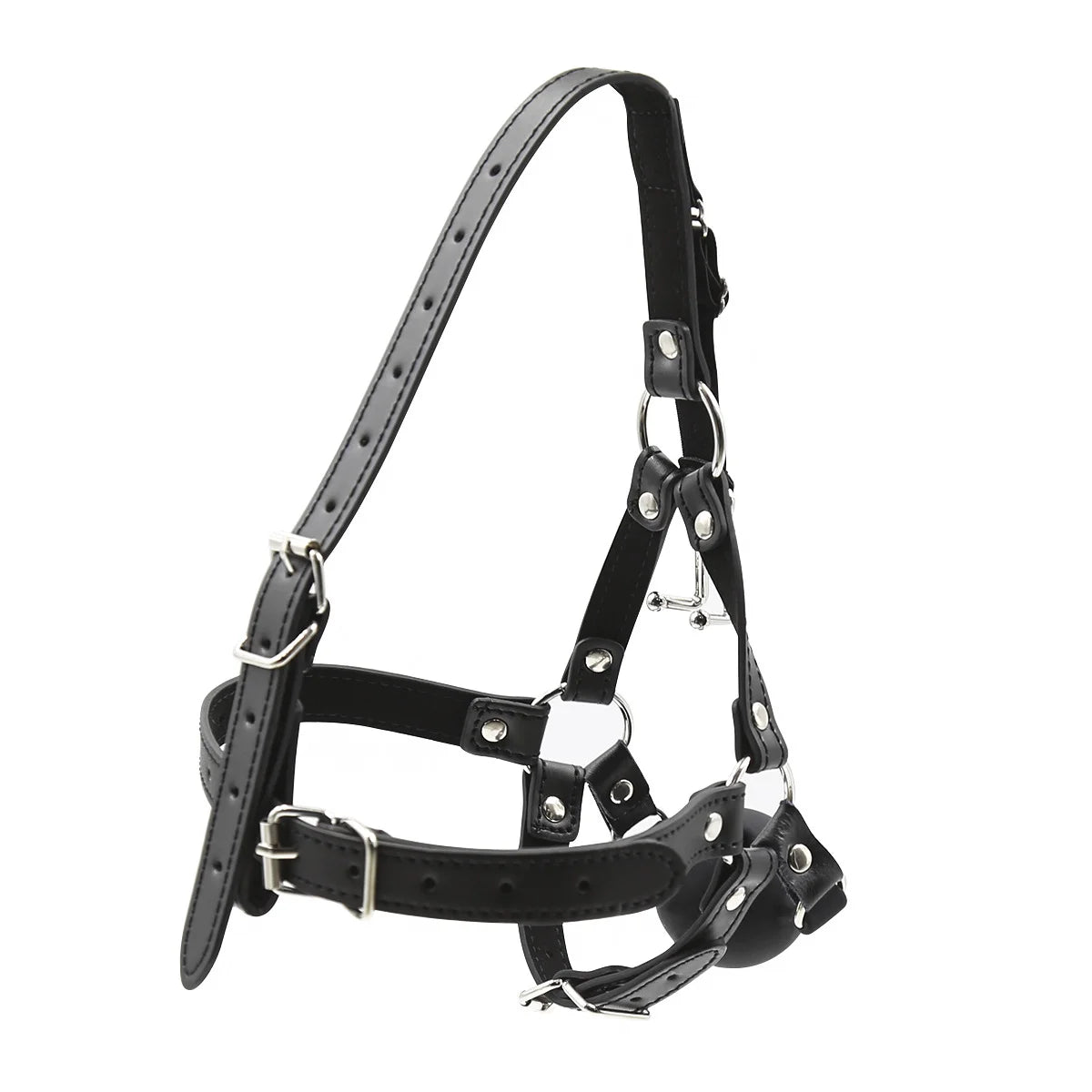 Nose Hook Muzzle with BDSM Ball Gags