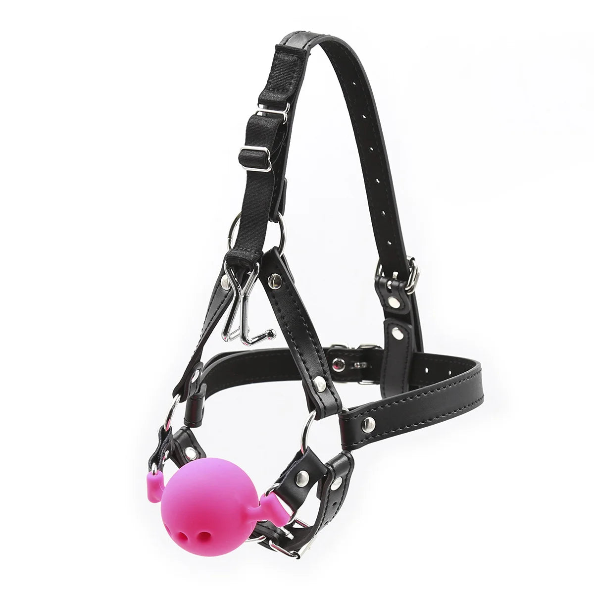 Nose Hook Muzzle with BDSM Ball Gags