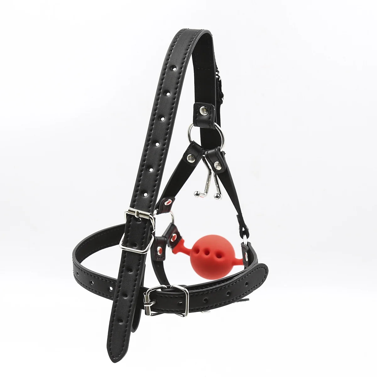 Nose Hook Muzzle with BDSM Ball Gags