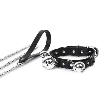 Punk Bell Leather BDSM Collars