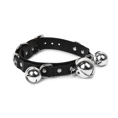 Punk Bell Leather BDSM Collars