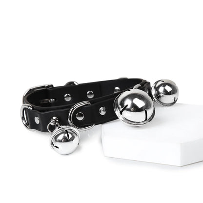Punk Bell Leather BDSM Collars