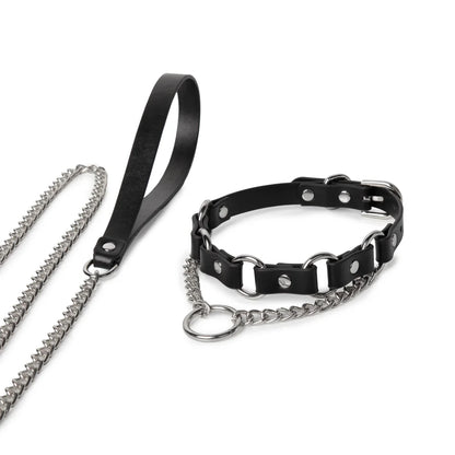 BDSM Collars with Punk Metal Ring