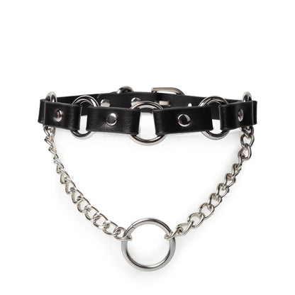 BDSM Collars with Punk Metal Ring