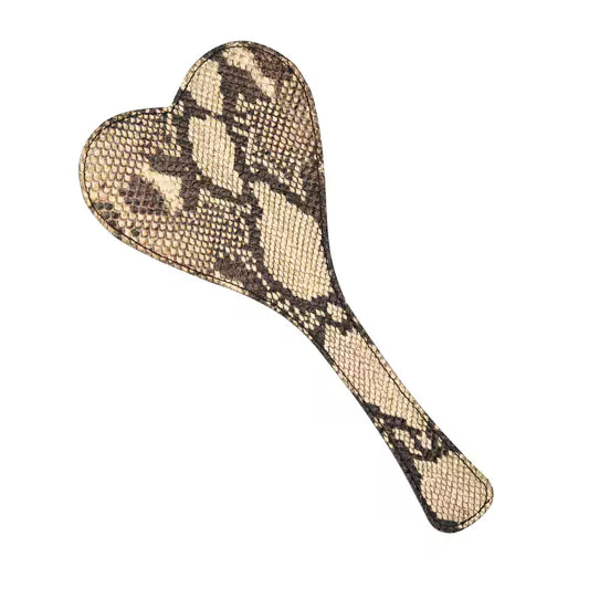 Snake-Pattern  Leather Spanking Paddle