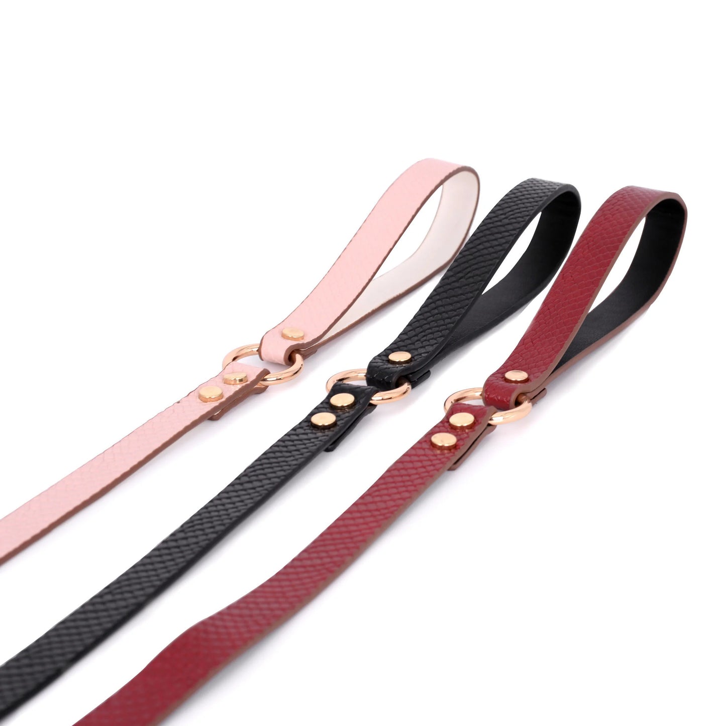 Snake Print Leather BDSM Collars