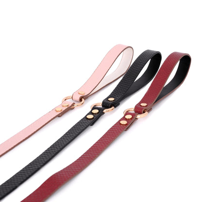 Snake Print Leather BDSM Collars