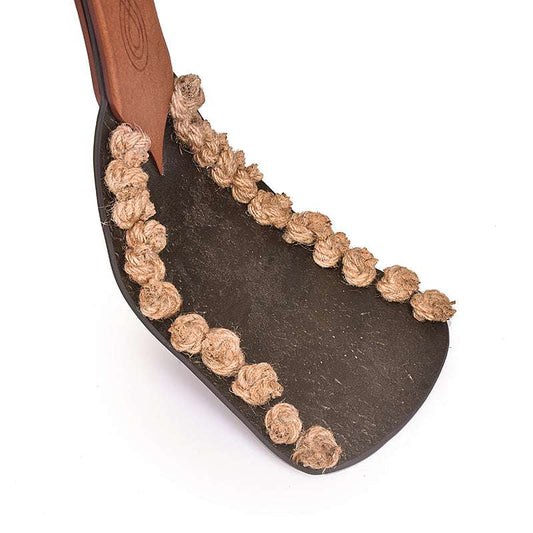 Wood Handle Spanking Paddle with Cowhide
