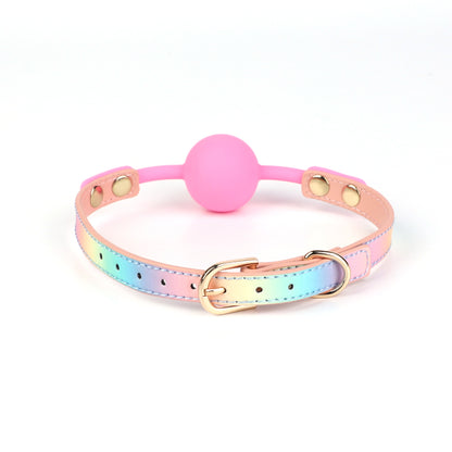 Iridescent Soft BDSM Ball Gags
