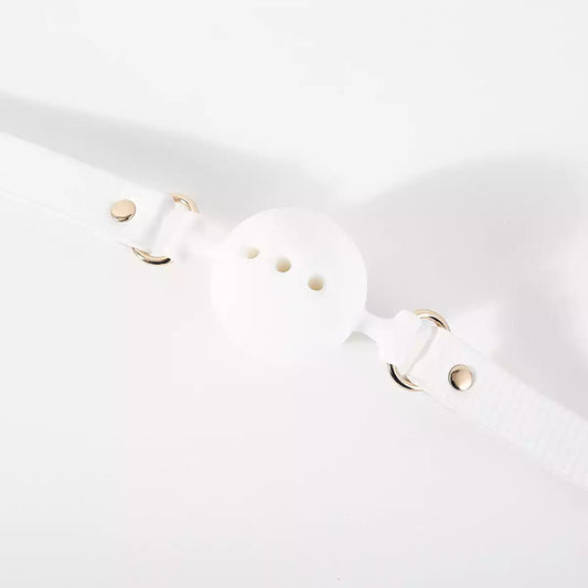 White Silicone Ball Gag