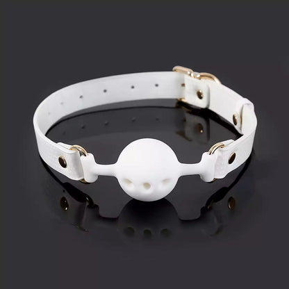 White Silicone Ball Gag