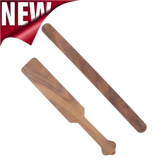 Walnut Wood Spanking Paddles Set