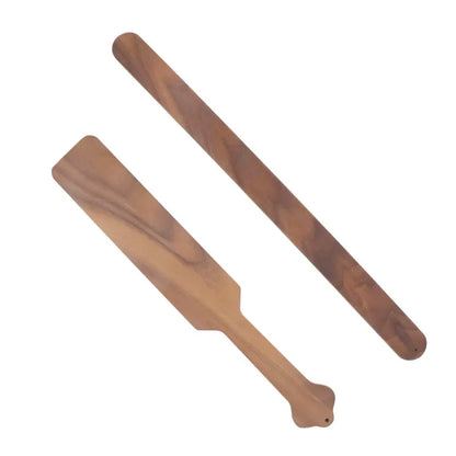 Walnut Wood Spanking Paddles Set