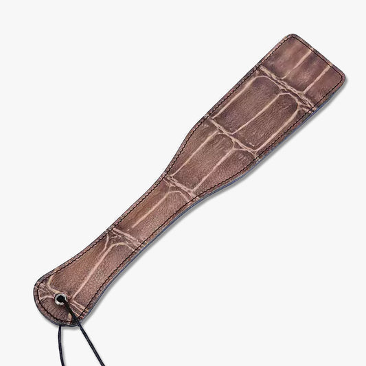 Brown Textured Square Spanking Paddle