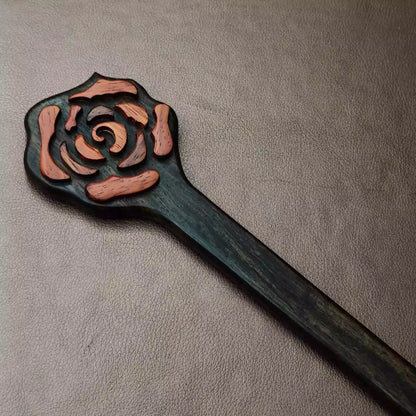Rose Wood Discipline Ruler Paddle