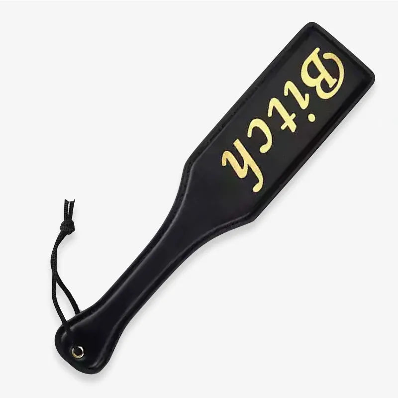 Black Gold-Letter Spanking Paddle