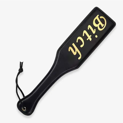 Black Gold-Letter Spanking Paddle