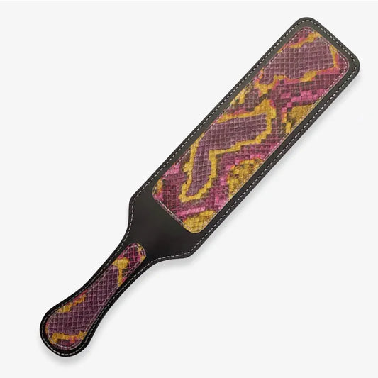 Colorful Python Leather Spanking Paddle
