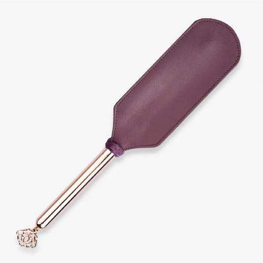 Purple Genuine Leather Hand Spanker Paddle